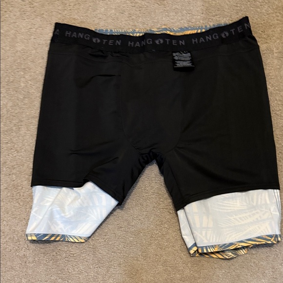 Hang Ten Tropical Blue and Gold Board Shorts - Picture 6 of 8